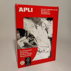 Apli hanglabel 385 11mm x 29mm wit