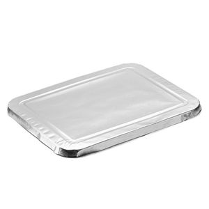 Aluminium deksels rechthoekig 22.9cm x 18cm zilver