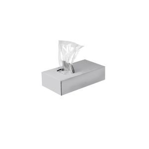 Plastic zak ldpe met zijvouw 18cm x 8cm x 35cm 20µm ongeperforeerd onbedrukt