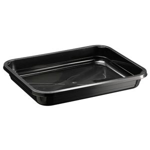 Menubak H320/43 31.2cm x 24.5cm x 4.3cm 2400ml 1vaks zwart pp