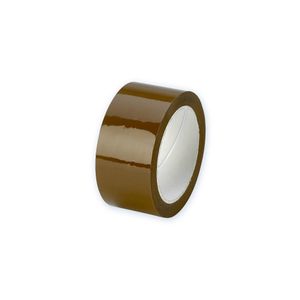 PP acryl tape 48mm x 66m bruin 35µm