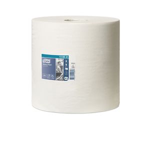 Poetsrol tork wiper 420 advance 27cm x255m W1/W2 130041 2 lagen wit