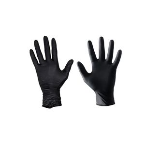 Handschoenen Nitril ongepoederd M zwart