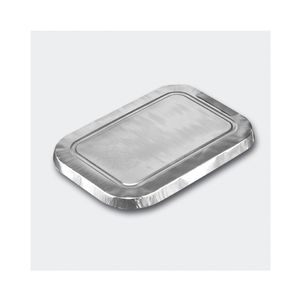 Aluminium deksels rechthoekig 16cm x 11cm zilver