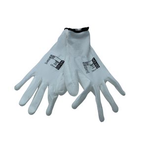 Werkhandschoenen ox-on flexibel polyester met PU coating XXL/11 wit