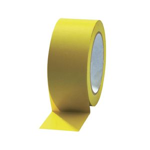 PVC solvent tape 50mm x 66m geel onbedrukt 35µm