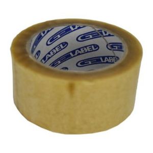 PVC acryl tape 48mm x 66m transparant 33µm