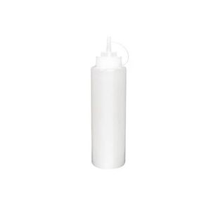 PET doseer knijpfles 340ml transparant