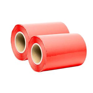 LLDPE handwikkelfolie 10cm x 150m 23µm rood