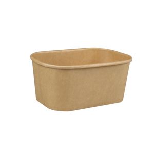 Menubak 17.3cm x 12cm x 7.5cm bruin karton/pla
