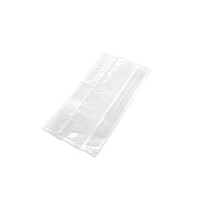 Plastic zak ldpe met zijvouw 12cm x 8cm x 30cm 50µm ongeperforeerd onbedrukt