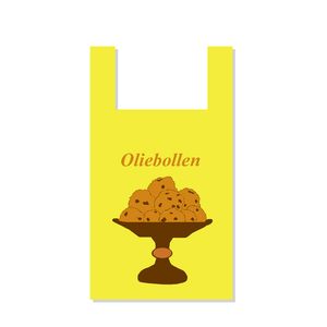 Hemddraagtas 30cm x 10cm x 60cm wit Oliebol hdpe 15µm geblokt