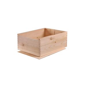 2 Fles schuifkist onbedrukt hout