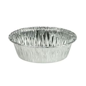Aluminium schaal rond 6.5cm x 2.1cm 95ml