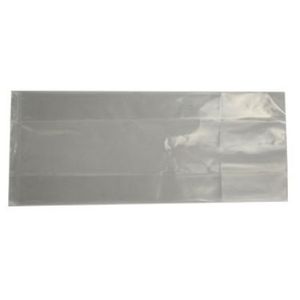 Plastic zak ldpe met zijvouw 10cm x 8cm x 27cm 50µm ongeperforeerd onbedrukt