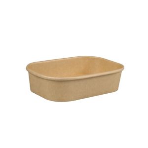 Menubak 17.3cm x 12cm x 4cm bruin karton/pla