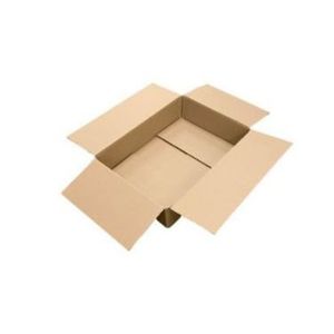 Amerikaanse vouwdoos 430mm x 295mm x 95mm enkel golf B bruin onbedrukt