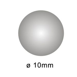 Etiket op rol 10mm zilver glans 