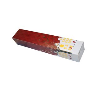 Staafdoos 32cm x 5cm x 6cm rood/wit sint twinkel