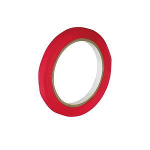 PVC Zaksluittape 9mm x 66m rood