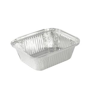 Aluminium bakjes rechthoekig 14.2cm x 11.6cm x 4.1cm 450ml