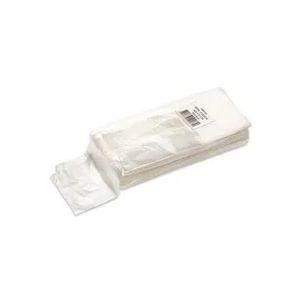 Plastic zak hdpe met zijvouw 18cm x 8cm x 35cm 8µm ongeperforeerd onbedrukt