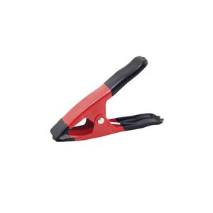 Marktkraamklem metaal 16cm x2.5cm rood/zwart
