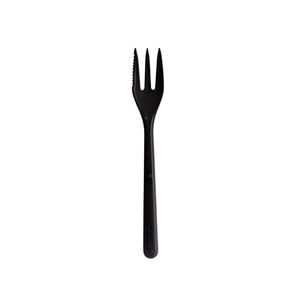 Circulware hercules Reuseable snackvork met kartel polypropyleen 13cm zwart