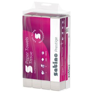 Handdoekjes Satino 32cm x20.6cm 276600 W-vouw 2 lagen wit