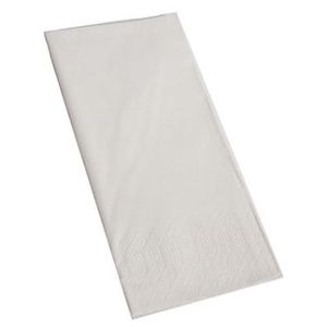 Servet private label 33cm x 33cm wit 1 laag 1/8 vouw