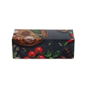 Rolladedoos 25cm x 10cm x 9cm zwart/groen amber