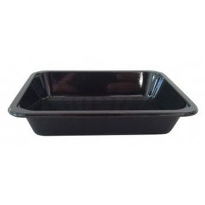 Menubak 17.1cm x 12.7cm x 3.5cm 510ml 1vaks zwart c-pet