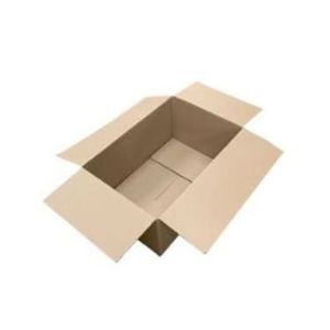 Amerikaanse vouwdoos 450mm x 320mm x 370mm enkel golf B bruin onbedrukt