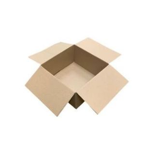 Amerikaanse vouwdoos 300mm x 300mm x 160mm enkel golf B bruin onbedrukt