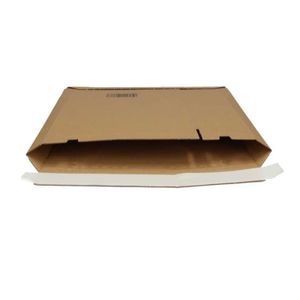 Envelop massief karton 250mm x 350mm x 30mm bruin met trek- en plakstrip