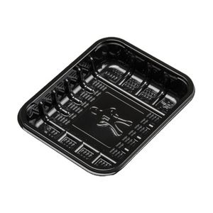 Vleesschaal rpet 13cm x 13cm x 2cm zwart KS60L