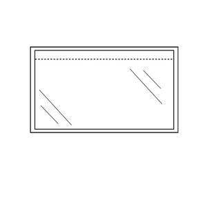 Paklijstenveloppen plastic 225mm x 122mm onbedrukt