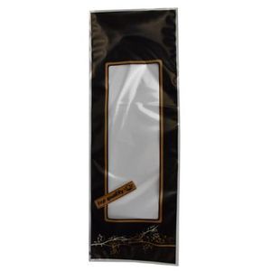 Vacuumzakken 24cm x 68cm 130µm zijlas transparant/goud/zwart