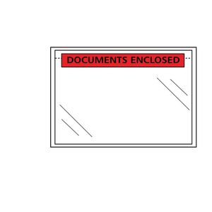 Paklijstenveloppen plastic 225mm x 165mm A5 documents enclosed