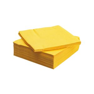 Servet Tork 33cm x 33cm geel 2 lagen