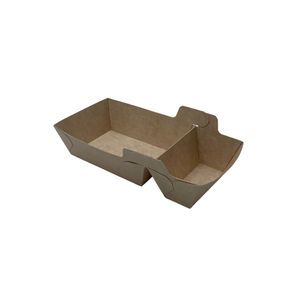 Karton snackbak A7+1 wit/bruin p2p 16x8.9x3.5 cm