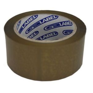 PVC solvent tape 48mm x 66m bruin 33µm