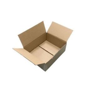 Amerikaanse vouwdoos 260mm x 210mm x 90mm enkel golf B wit onbedrukt