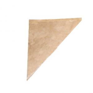 Natronkraft puntzak 21cm x 21cm bruin onbedrukt