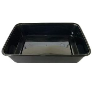 Menubak 17.5cm x 11.9cm x 5.9cm 750ml 1vaks zwart pp