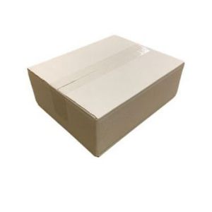 Amerikaanse vouwdoos 260mm x 210mm x 90mm enkel golf B wit onbedrukt