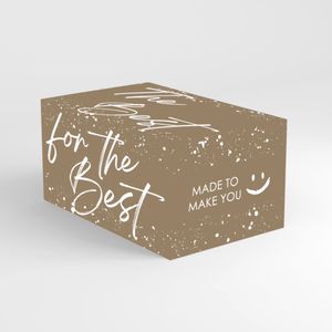 Pakketdoos C 390mm x 290mm x 232mm kraft goud/wit the best
