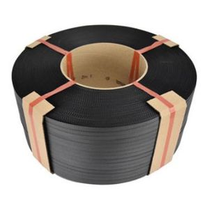 P.p. omsnoeringsband 12mm x 3000m x 20cm 0.55mm zwart