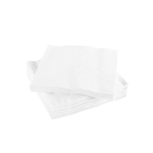 Servet private label 33cm x 33cm wit 1 laag