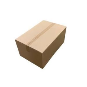 Amerikaanse vouwdoos 450mm x 320mm x 370mm enkel golf B bruin onbedrukt